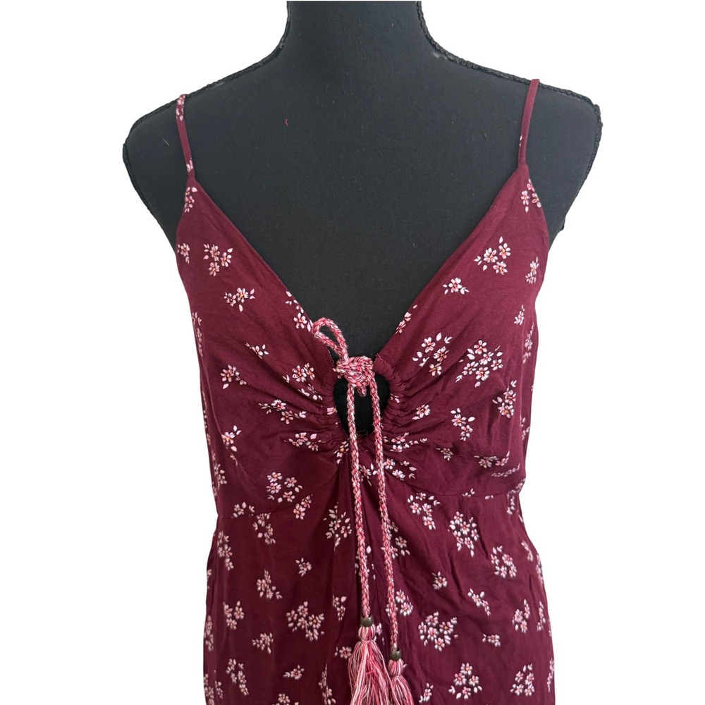 Xhilaration Floral Fairy Asymmetrical Maxi Dress M Boho Whimisigoth Fairy Grunge - Picture 2 of 8
